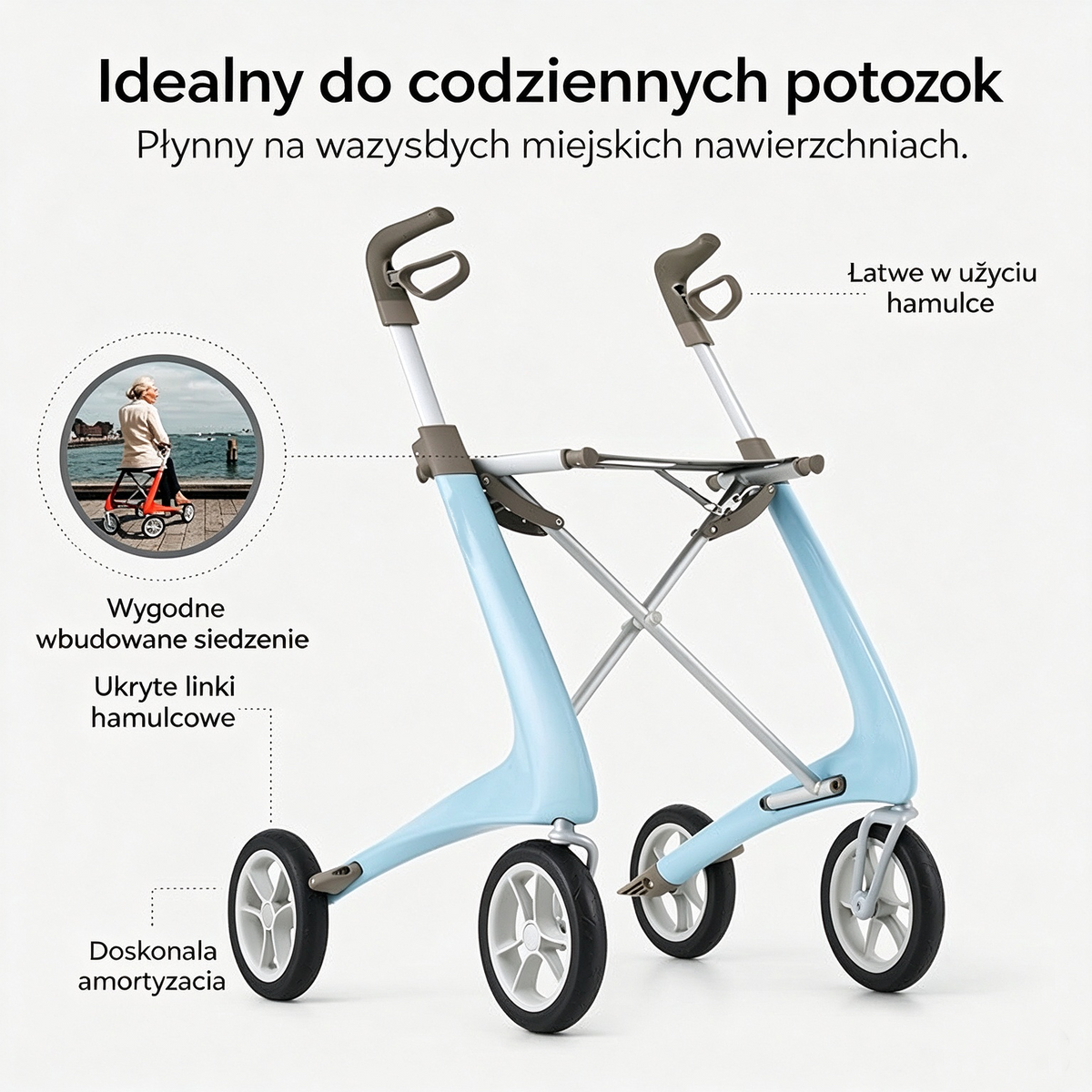 💥 Oferta ograniczona czasowo 🚶 Lekki i stabilny chodzik