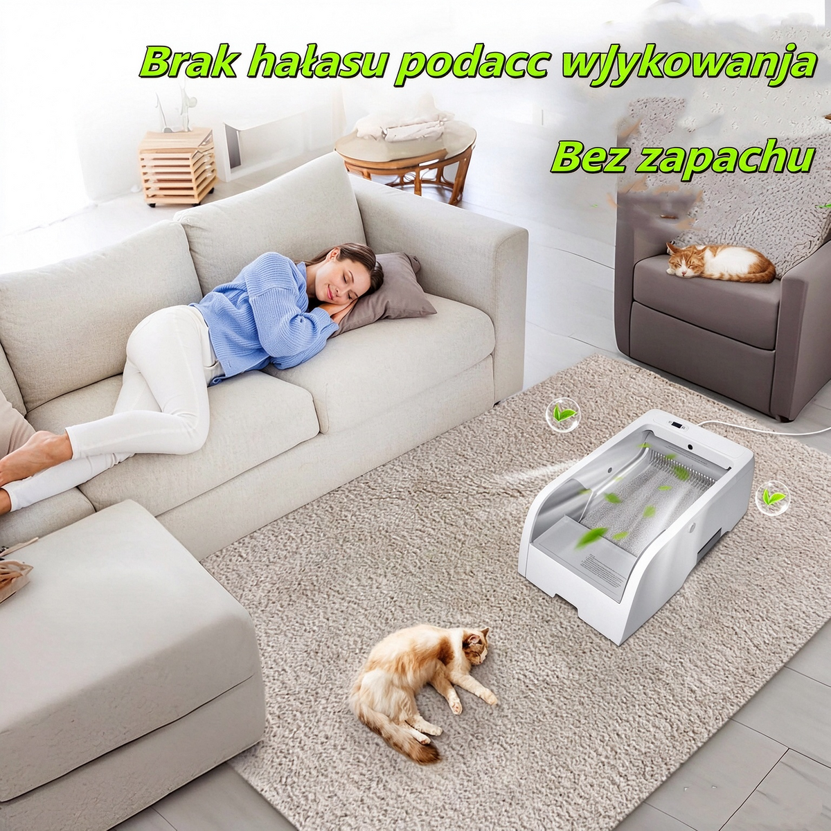 🔥Oferta specjalna🔥Inteligentna samoczyszcząca kuweta dla kotów