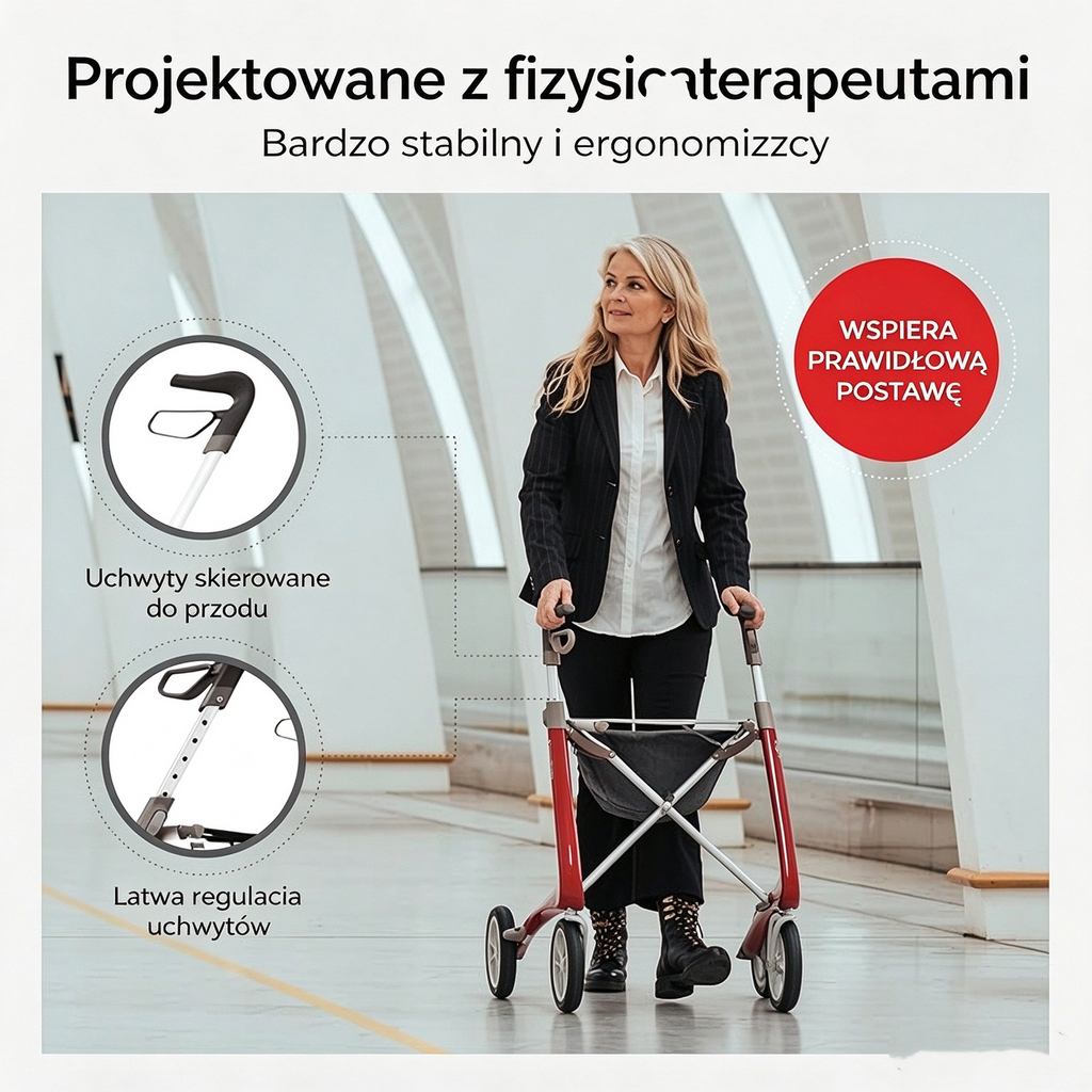 💥 Oferta ograniczona czasowo 🚶 Lekki i stabilny chodzik