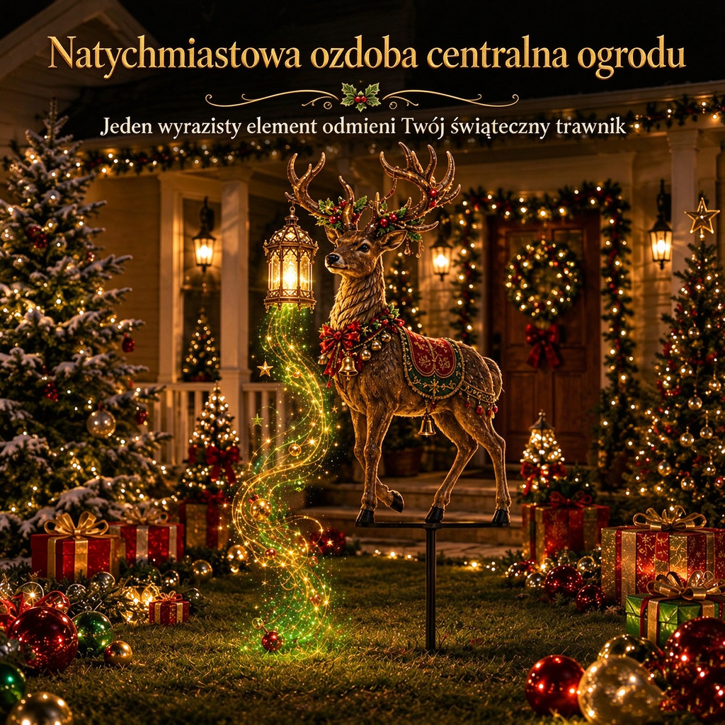 💥Nowość💥 Świecący renifer w formie topiaru