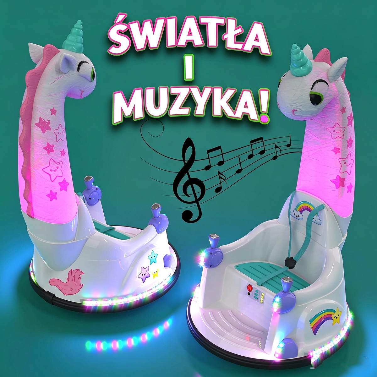 🔥Oferta specjalna🦖🦄Elektroniczne samochodziki zderzakowe dla dzieci